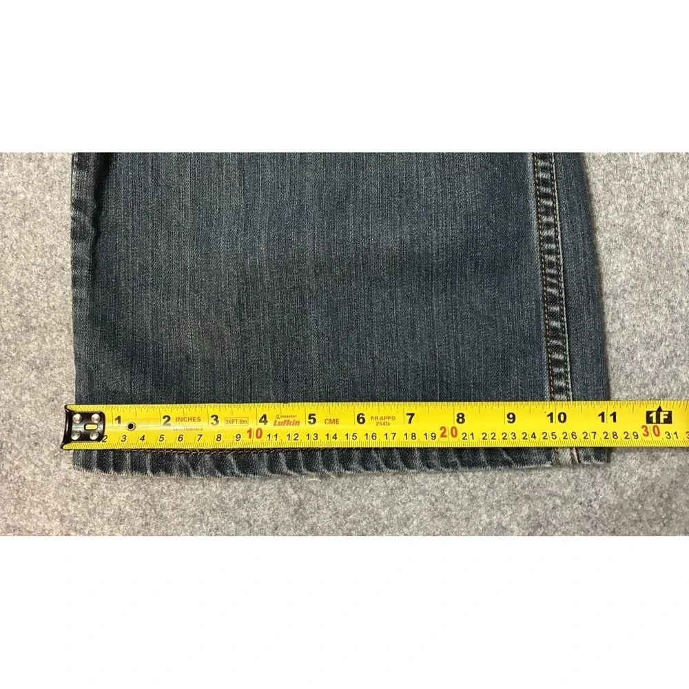 Vintage Y2K Levis 567 Loose Boot Cut Jeans 36x29 Baggy Wide Leg Faded Whiskers